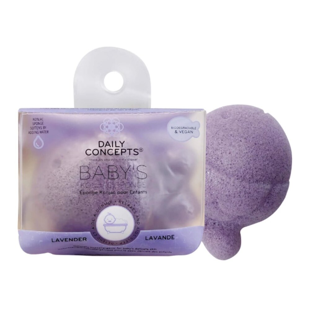 🔥3/$30 NIP Daily Concepts Daily Baby Konjac Sponge - Lavender